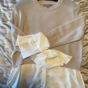 Neiman Marcus cashmere sweater.